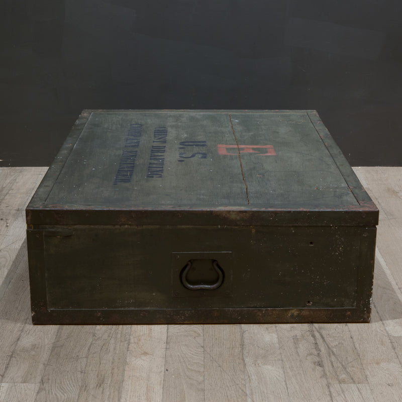 WWII era Military Trunk/Coffee Table c.1940