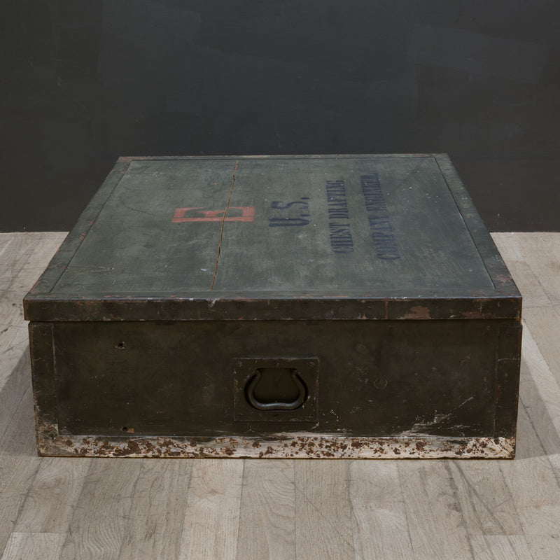 WWII era Military Trunk/Coffee Table c.1940