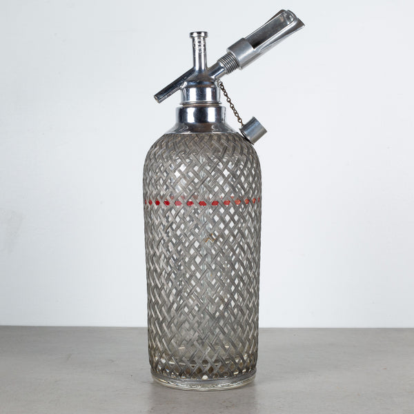 Art Deco Sparklets Wire Mesh Seltzer Bottles c.1930