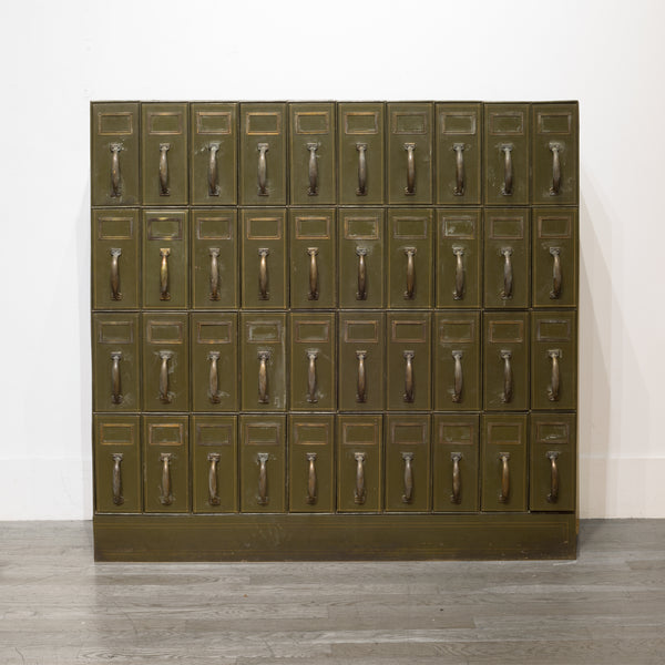 Mounumental Industrial Courthouse Ledger File Cabinet c.1940