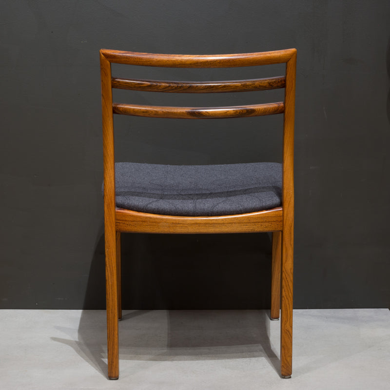 Reupholstered Mid-century Danish Rosewood Dining Chairs c.1960