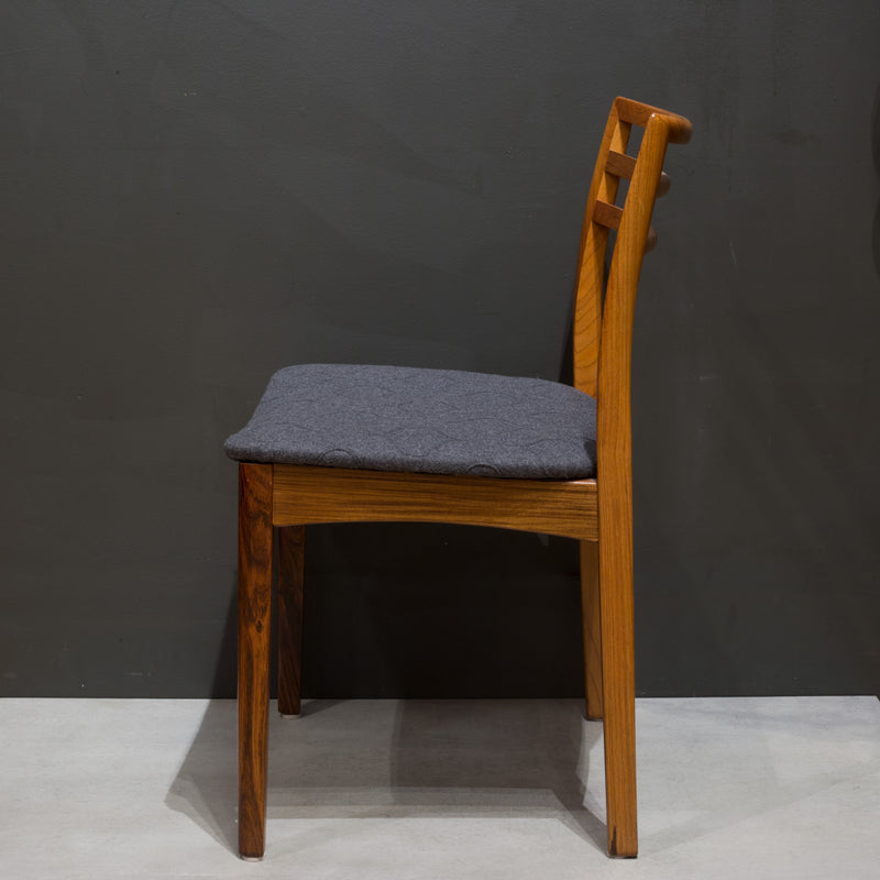 Reupholstered Mid-century Danish Rosewood Dining Chairs c.1960
