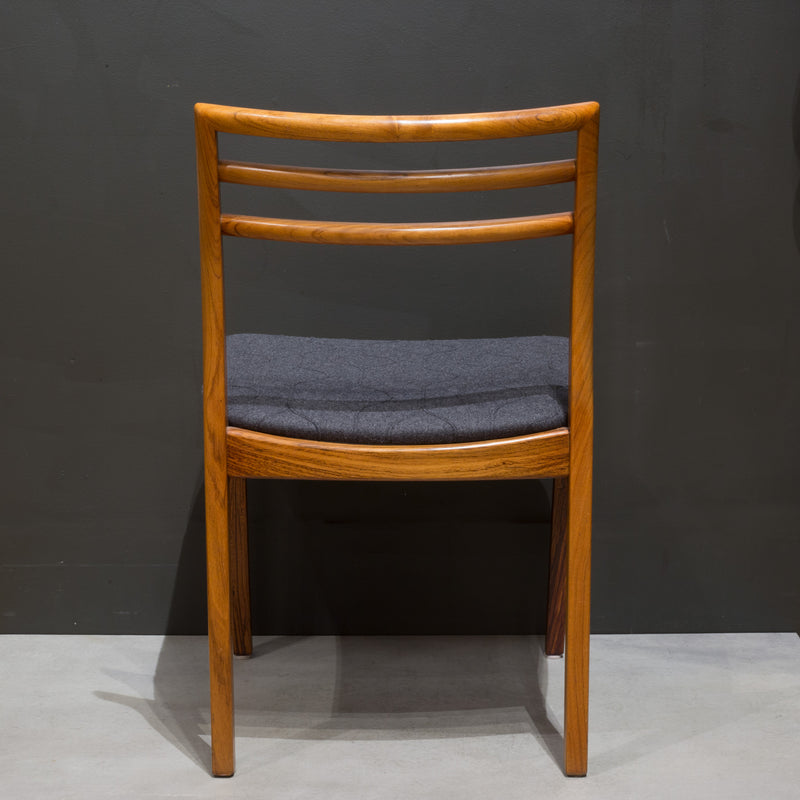 Reupholstered Mid-century Danish Rosewood Dining Chairs c.1960