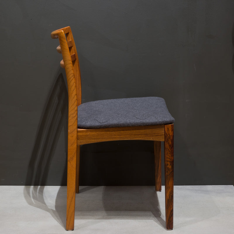 Reupholstered Mid-century Danish Rosewood Dining Chairs c.1960