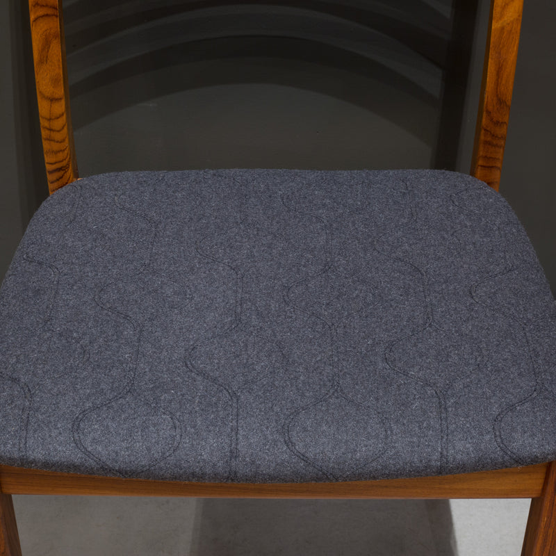 Reupholstered Mid-century Danish Rosewood Dining Chairs c.1960