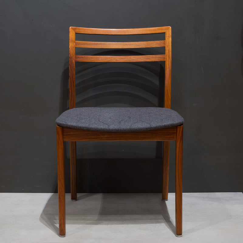 Reupholstered Mid-century Danish Rosewood Dining Chairs c.1960