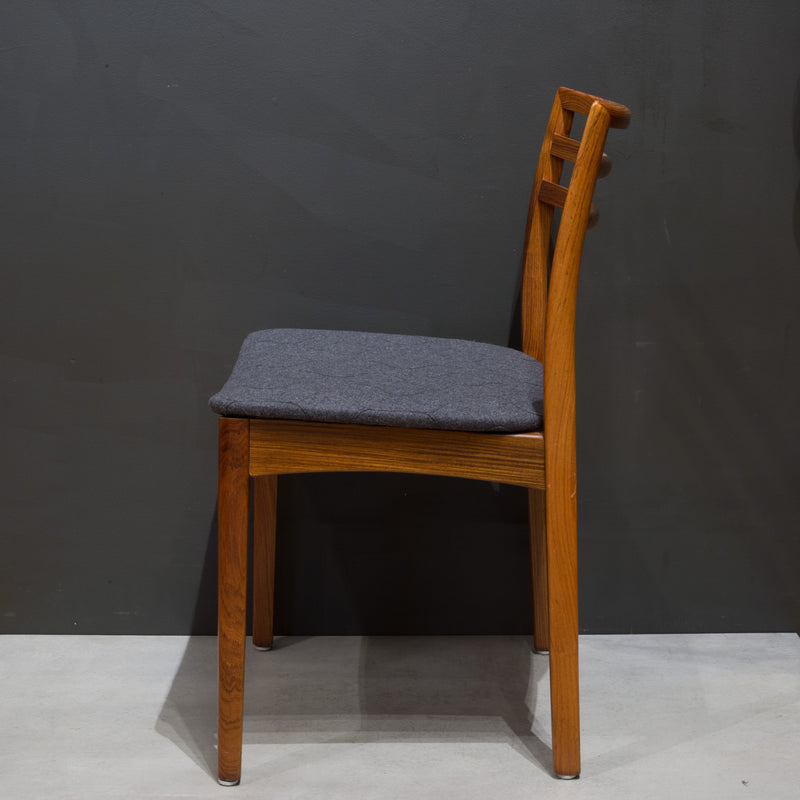 Reupholstered Mid-century Danish Rosewood Dining Chairs c.1960