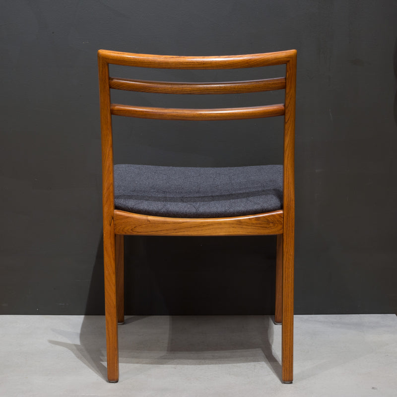 Reupholstered Mid-century Danish Rosewood Dining Chairs c.1960
