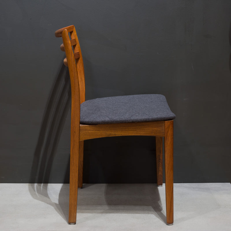 Reupholstered Mid-century Danish Rosewood Dining Chairs c.1960