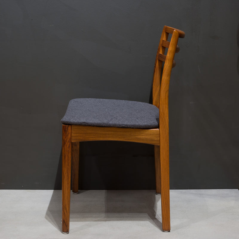 Reupholstered Mid-century Danish Rosewood Dining Chairs c.1960