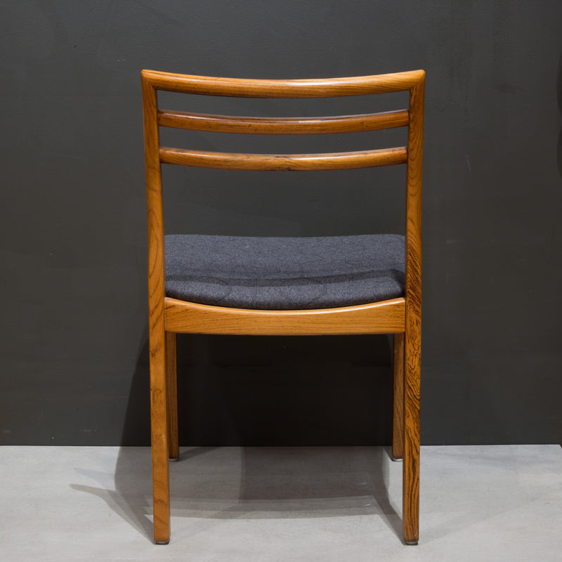 Reupholstered Mid-century Danish Rosewood Dining Chairs c.1960
