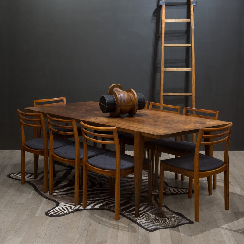 Reupholstered Mid-century Danish Rosewood Dining Chairs c.1960