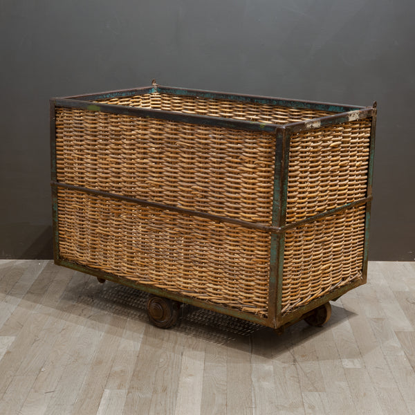 Large Belgian Factory Rolling Cart c.1940
