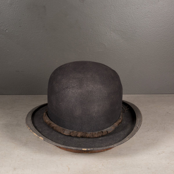 Antique Wool Bowler Hat c.1920-1940