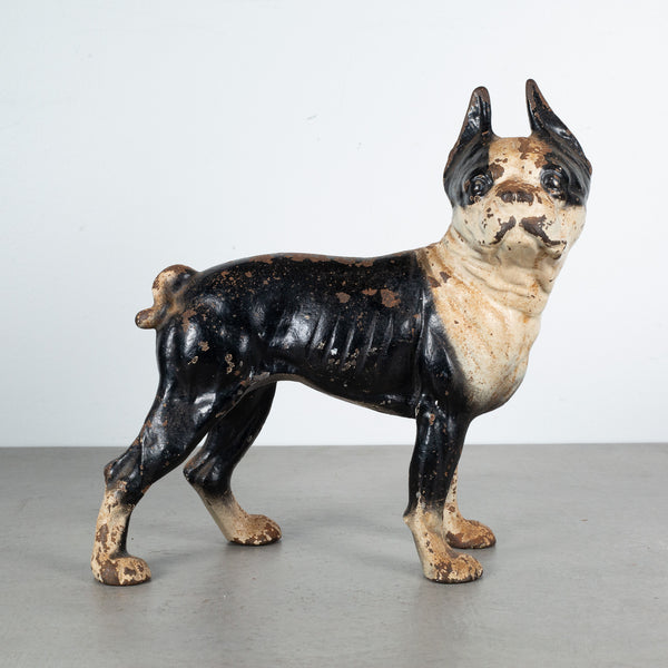 Cast Iron Boston Terrier Doorstop by Hubley c.1910-1940