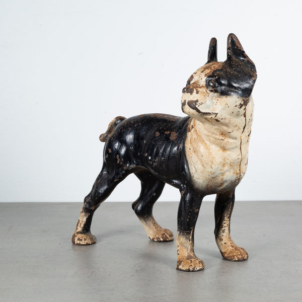 Cast Iron Boston Terrier Doorstop by Hubley c.1910-1940