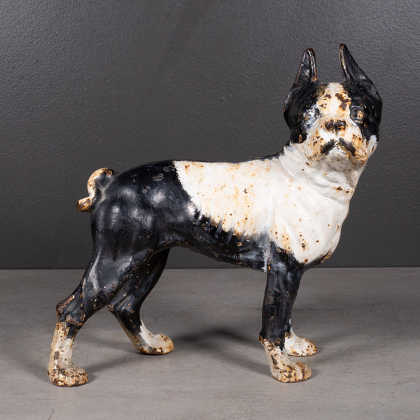 Cast Iron Boston Terrier Doorstop by Hubley c.1910-1940