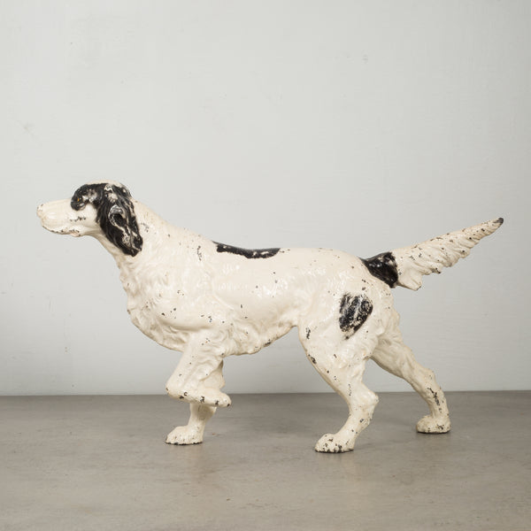 Cast Iron Pointer Dog Doorstop by Hubley c.1910-1940