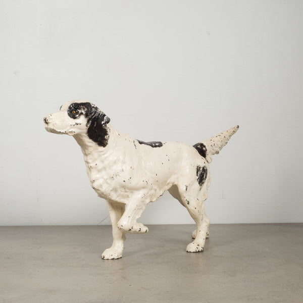 Cast Iron Pointer Dog Doorstop by Hubley c.1910-1940