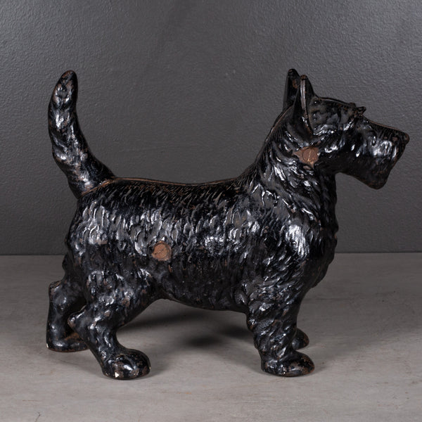 Cast Iron Scotty Dog Doorstop by Hubley c.1910-1940