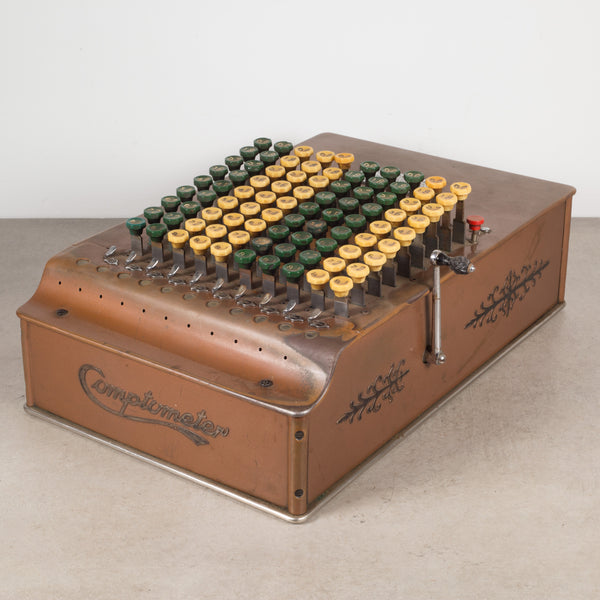 Late 19th-Early 20th c. Copper and Bakelite Adding Machine C.1887-1920