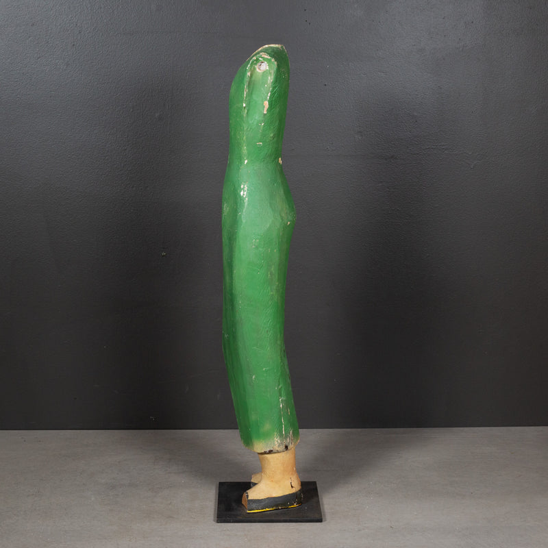 Mounted Antique Distressed Wooden Santo c.1890-1940