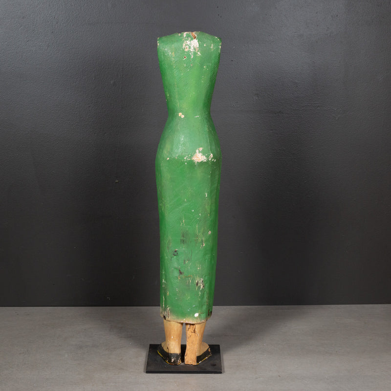 Mounted Antique Distressed Wooden Santo c.1890-1940