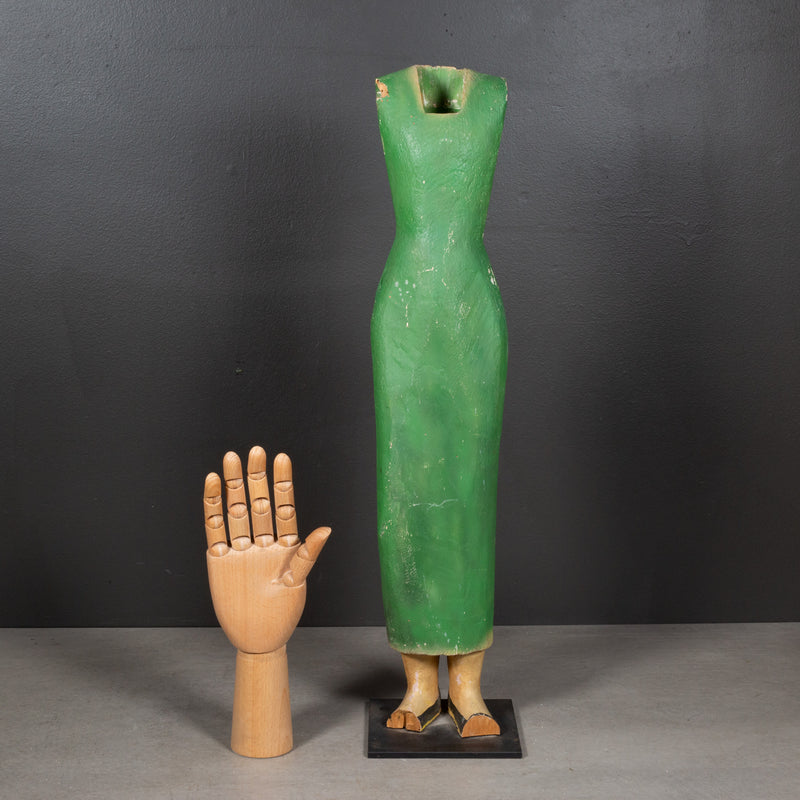 Mounted Antique Distressed Wooden Santo c.1890-1940
