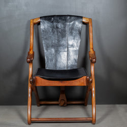 Mid-century Don Shoemaker Rosewood and Leather Folding Lounge Chairs, Mexico c.1960-Price per chair