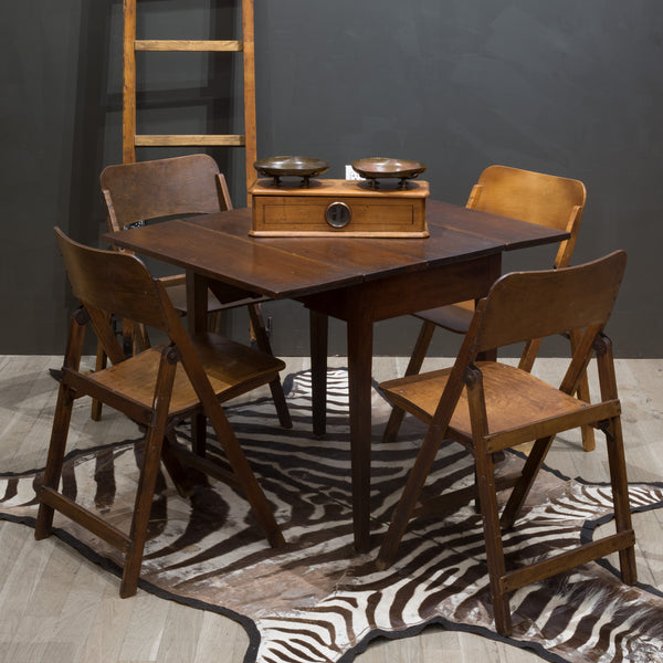 Rustic Drop Leaf Dining Table/Console c.1940