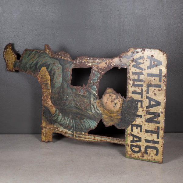Antique Dutch Boy Paint Sign c.1920