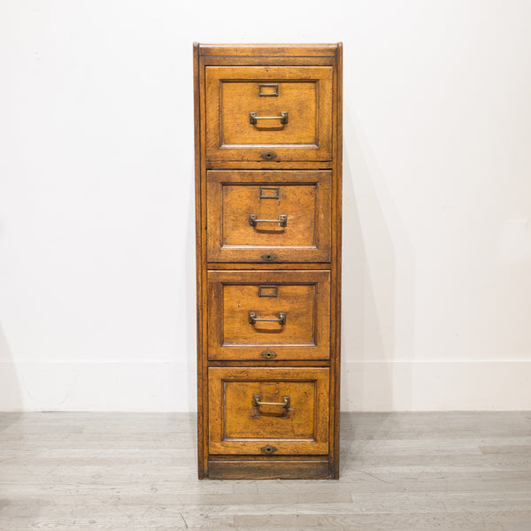 Four Drawer Oak File Cabinet c.1930