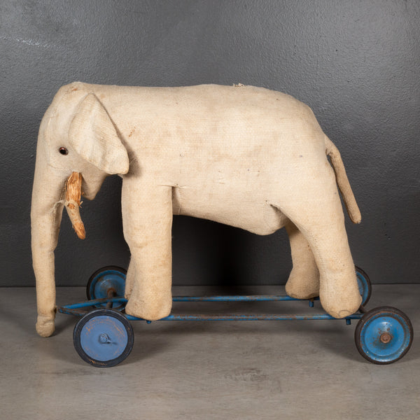 Early 20th c. French Elephant Pull Toy c.1920