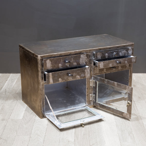 Antique Operating Room Medical Supply Cabinet c.1920