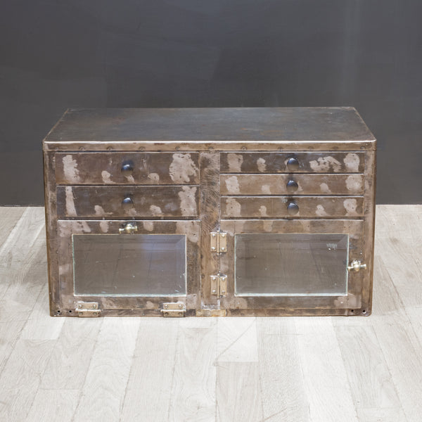 Antique Operating Room Medical Supply Cabinet c.1920