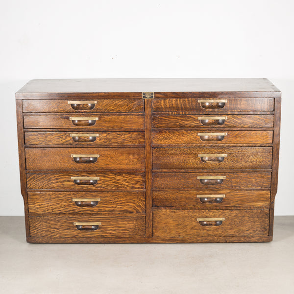 Antique Wood and Brass Watchmaker's Chest c.1900