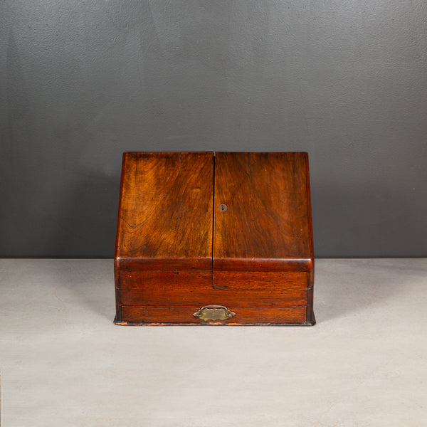 Late 19th c. Mahogany Stationary & Letter Cabinet c.1890-1900