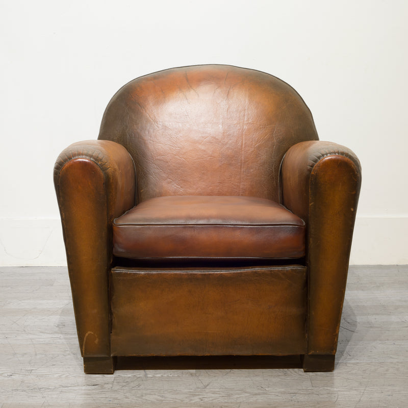 French "Cinema" Sheep Hide Club Chairs c.1940