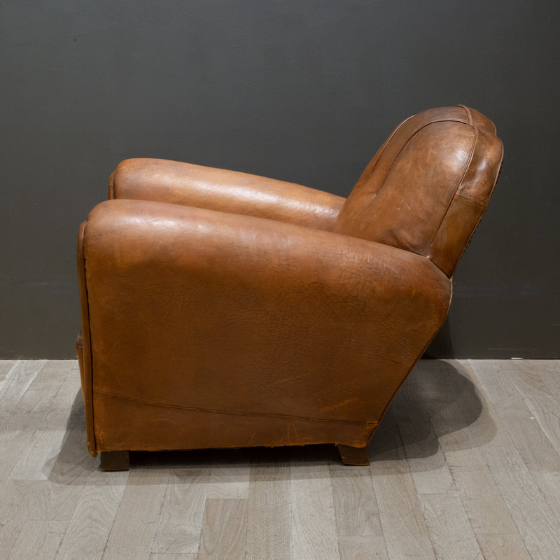 French Sheep Hide Club Chair c.1940