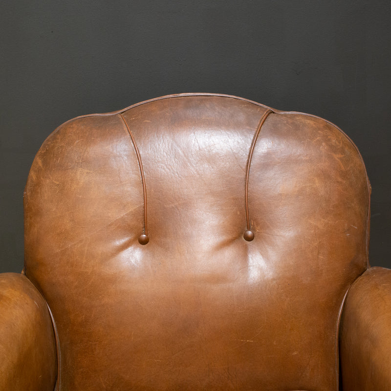 French Sheep Hide Club Chair c.1940