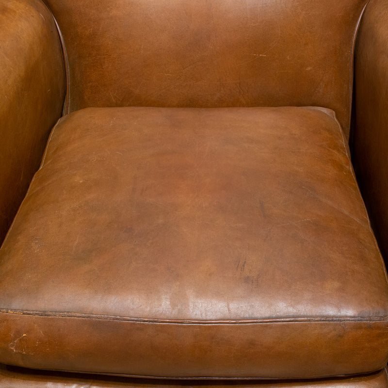 French Sheep Hide Club Chair c.1940