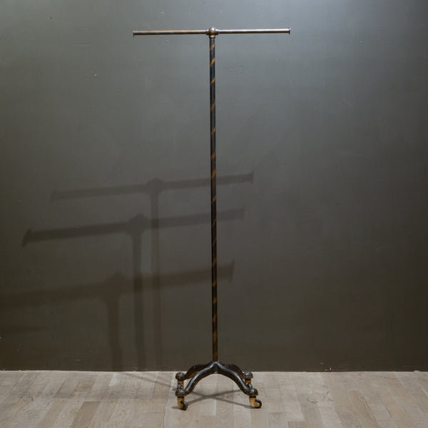 Early 20th c. Coat/Garment Rolling Rack c.1910