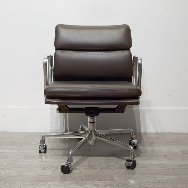 Eames Soft Pad Leather Office Management Chairs by Herman Miller