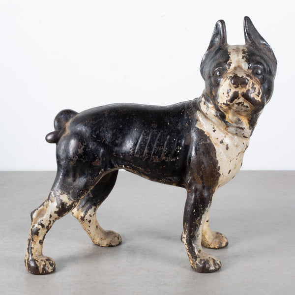 Cast Iron Boston Terrier Doorstop by Hubley c.1910-1940