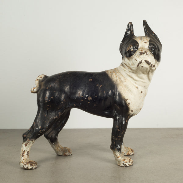 Cast Iron Boston Terrier Doorstop by Hubley c.1910-1940
