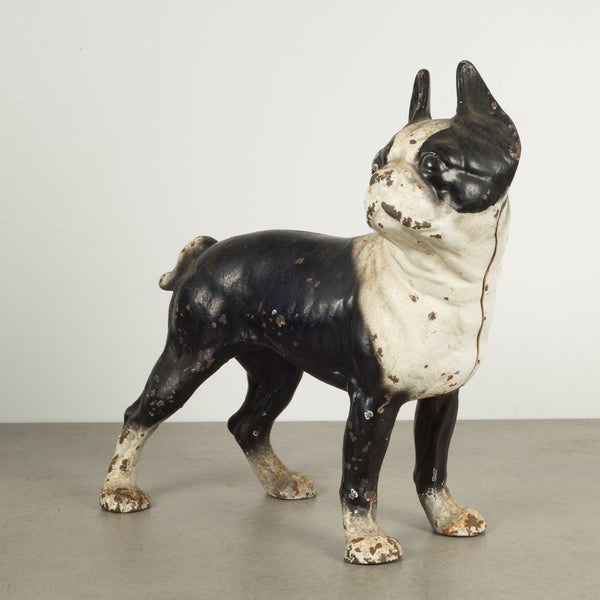 Cast Iron Boston Terrier Doorstop by Hubley c.1910-1940