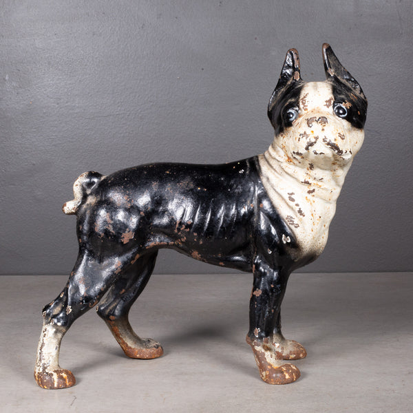 Cast Iron Boston Terrier Doorstop by Hubley c.1910-1940