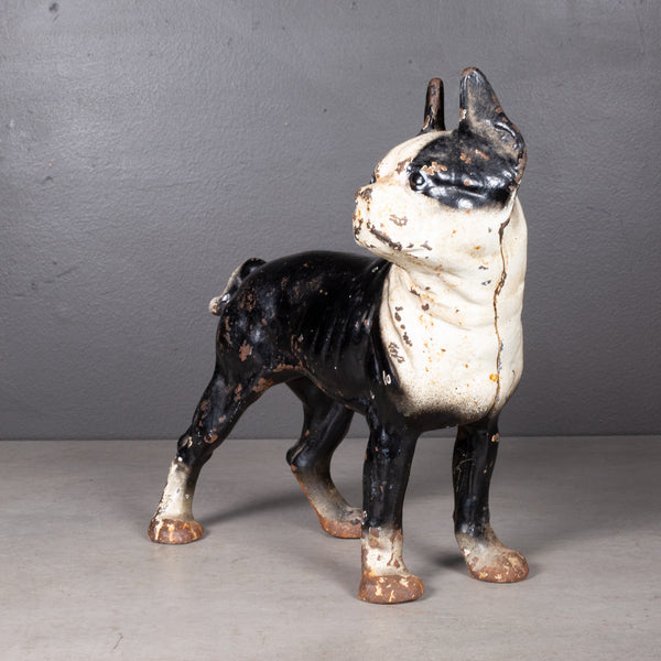 Cast Iron Boston Terrier Doorstop by Hubley c.1910-1940