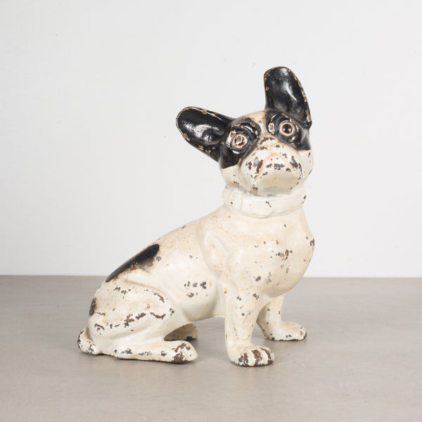 Cast Iron French Bulldog Doorstop by Hubley c.1910-1940