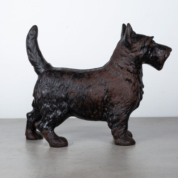 Cast Iron Scotty Dog Doorstop by Hubley c.1910-1940